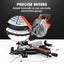 210mm 1500W Sliding Compound Mitre Saw Drop 8" Single Bevel Miter Carousel 6