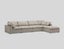 Fabric Sofa Sectional Set Feather Stuffed Carousel 4