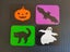 Hand Painted Halloween themed coasters Carousel 1