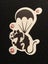 ** BANKSY ART ** 1 x Sticker - ‘Parachuting Rat’ (6.4cm) Carousel 1