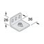 Hafele Slido D-LI11 Mounting Bracket with Screw and Nut Steel 940.42.061 Carousel 2