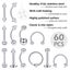 Professional Body Piercing Kit Tool Ear Lip Tongue Nose Navel Nipple Ring Carousel 4