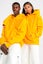Champion Unisex Reverse Weave C Logo Hoodie in Gold Carousel 1