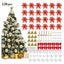 Hod Health & Home Christmas Tree Decorations 120Pcs Flowers Artificial Carousel 3