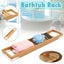 Luxury Bath Caddy Tub Wine And Food Tray Holder Bath Caddies & Trays Carousel 3
