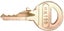 ABUS Control Key, Laminated Steel 41, 1 5UKJ0 Carousel 1