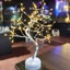 LED Fire Tree Silver Lantern with Base Carousel 1