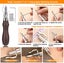 Leather Craft Tools Kit With Hand Sewing Stitching Punch Tool Saddle Groover Set Carousel 4