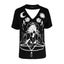 Restyle - Witch & Cats - Gothic Choker - Womens V - Neck Top Carousel 2