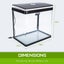 Dynamic Power Aquarium Fish Tank 30l Curved Glass Rgb Led Carousel 11