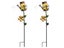 2Pcs Solar Watering Can Light Outdoor Water-Resistant Waterfall Lamp Dragonfly Carousel 1