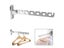 Clothes Drying Rack Home Organizer Wall Mounted 6 Holes Stainless Steel Indoor Carousel 2