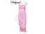 Dulzura Neon Satin Lace Up Women Long Midi Dress Bodycon Backless Elegant Party Carousel 7