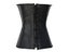 Leather Gather Waist Fashion Slim Fit Halt Top Palace Corset Women Coffee Black Carousel 7