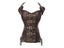 Leather Gather Waist Fashion Slim Fit Halt Top Palace Corset Women Coffee Black Carousel 8