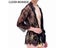 CLEVER-MENMODE Lace Short Robe Men Sexy Perspective Pyjama Nightwear Carousel 3
