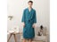 Couple Green Long Bathrobe Spring Autumn New Waffle Robe Gown V-Neck Soft Carousel 7