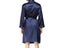 Men Satin Bathrobe With Belt Adults Contrast Color Long Sleeve V-neck Night Carousel 4
