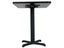 60cm Square Café Table - Double Sided Black / Mahogany Top - Cast Iron Base Carousel 3