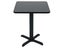 60cm Square Café Table - Double Sided Black / Mahogany Top - Cast Iron Base Carousel 4