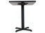 60cm Square Café Table - Double Sided Black / Mahogany Top - Cast Iron Base Carousel 6