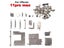 1set New Full Screws Inner Metal Bracket Holder For IPhone 5S 5C SE 6 6S 7 8 Carousel 5
