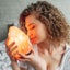 Milano Led Salt Crystal Lamp Dark Base Carousel 2