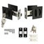 Randy & Travis Machinery 2X Contemporary Entry Square Pocket Door Hardware With Carousel 6