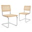 2x Dining Chairs Cesca Chair Replica Mid Century Modern Rattan Backrest Carousel 1