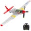 RC Plane P51D Mustang RTF for Beginners,2.4Ghz 4CH Remote Control Airplane Easy Carousel 1