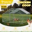 Vaka 3X4x1.95M Metal Walk In Chicken Coop Rabbit Hutch Cage Hen House Chook Au P Carousel 3