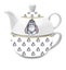 Disney Eeyore Cartoon Tea for One Teapot and Cup Gift Set Carousel 1