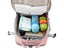 Water Resistant Mommy Bag Diaper Bag Travel Backpack with USB Port Pink Carousel 5