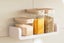 Punch-Free Bathroom Shelf Shower Caddy Corner Bathroom Shelves Basket Shelf Orga Carousel 2