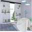 200PCS Curtain Track Glider Rail Curtain Hook Rollers Curtain Tracks Accessories Carousel 8