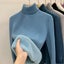 Thicken Velvet Turtleneck Sweater Women Korean Fashion Lined Warm Carousel 4