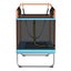 Trampoline 6ft Kids 2-in-1 Swing Belt Safety Net Gift Rectangle Orange Carousel 3