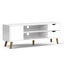 Artiss Tv Cabinet Entertainment Unit Stand Wooden Scandinavian 120cm White Carousel 1