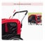 Dog Cat Bike Trailer Pram Foldable Pet Bicycle Trailer Medium 2-in-1 Carousel 7