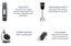 New 800W Portable Stick Hand Blender Mixer Food Beater Set Stainless Steel Carousel 4