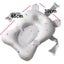 Newborn Adjustable Bathtub Pillow Seat Cushion Cross-shaped Anti-slip Carousel 6