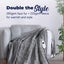 Dreamaker 500Gsm Faux Fur Heated Throw Silver 200 x 180cm Carousel 2