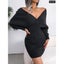 Bodycon Long Sleeve Knit Sweater Dress Carousel 1