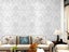 3m Self Adhesive 3D Damask Wallpaper European Style Wallpaper Home Decor White Carousel 1