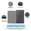 Cat Litter Mat Honeycomb Double -Layer Waterproof Design Easy to Clean -Gray Carousel 3