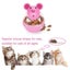 Small Cat Mice Tumbler Shaped Pet Treat Ball -Pink Carousel 4