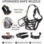 Dog Muzzle Breathable Basket Muzzles -Black Carousel 3