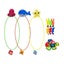 27-Piece Diving Toys Set for Kids Underwater Floating Pool Toys Diving Thru R... Carousel 4