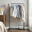 Single Rail Garment Rack - Black Carousel 2