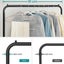 Single Rail Garment Rack - Black Carousel 6
